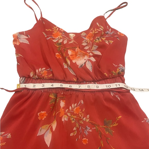 NWT Altar’d stare red floral v neck romper size medium - Picture 8 of 11